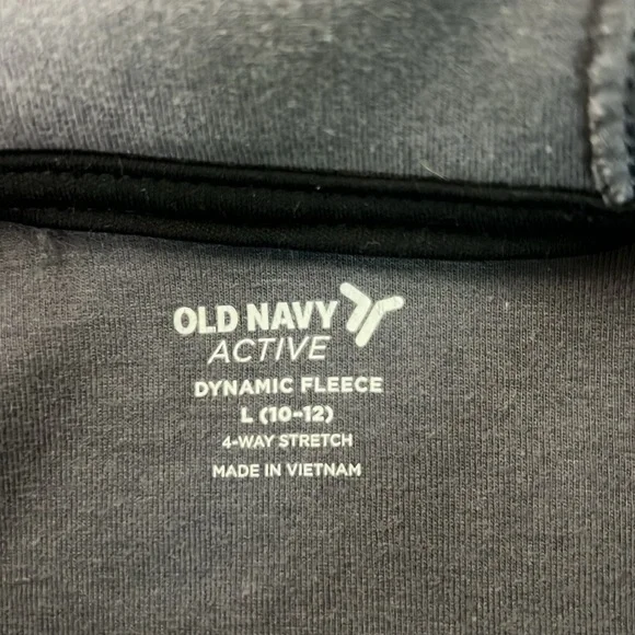 Old Navy Gray Hooded Sweatshirt Front Hand Warmer Pocket Youth (L) 10/12 - Picture 5 of 6